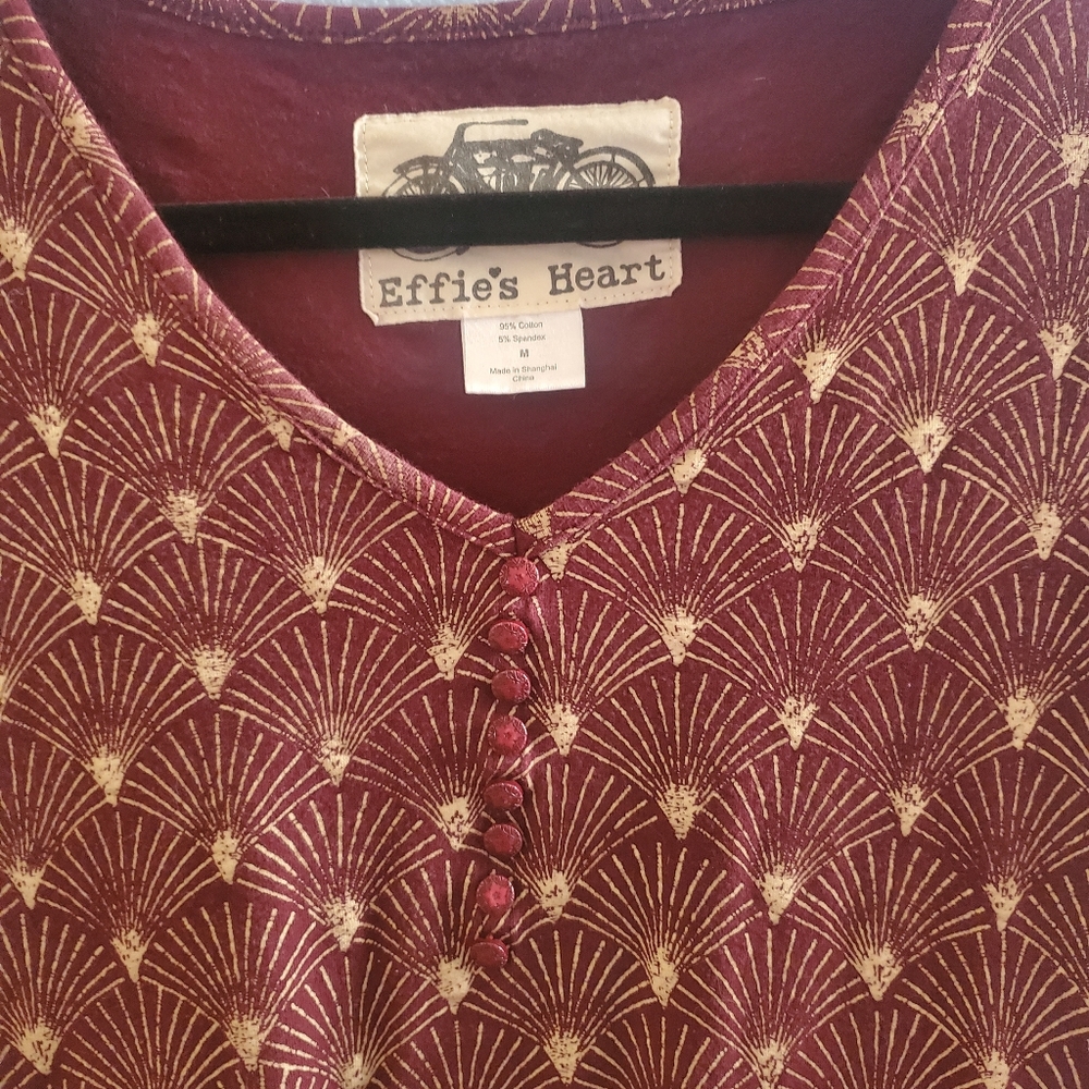 Effie's Heart Maroon Tunic/Short Dress